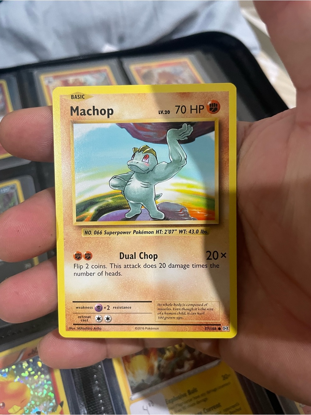 Machop Pokemon card
